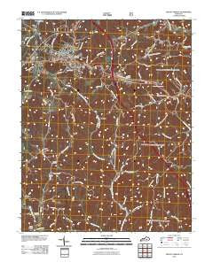 Mount Vernon Kentucky Historical topographic map, 1:24000 scale, 7.5 X 7.5 Minute, Year 2010