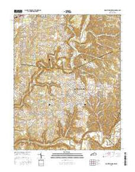 Mount Washington Kentucky Current topographic map, 1:24000 scale, 7.5 X 7.5 Minute, Year 2016