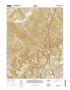 Munfordville Kentucky Current topographic map, 1:24000 scale, 7.5 X 7.5 Minute, Year 2016