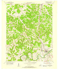 Munfordville Kentucky Historical topographic map, 1:24000 scale, 7.5 X 7.5 Minute, Year 1953