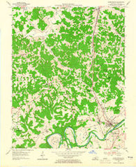 Munfordville Kentucky Historical topographic map, 1:24000 scale, 7.5 X 7.5 Minute, Year 1953