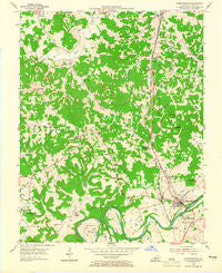 Munfordville Kentucky Historical topographic map, 1:24000 scale, 7.5 X 7.5 Minute, Year 1953