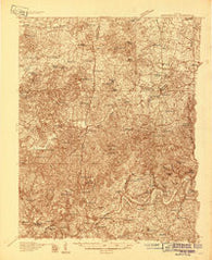 Munfordville Kentucky Historical topographic map, 1:48000 scale, 15 X 15 Minute, Year 1934