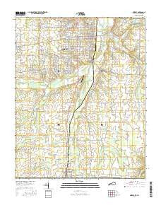 Murray Kentucky Current topographic map, 1:24000 scale, 7.5 X 7.5 Minute, Year 2016