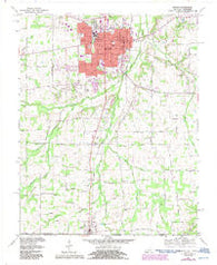 Murray Kentucky Historical topographic map, 1:24000 scale, 7.5 X 7.5 Minute, Year 1969