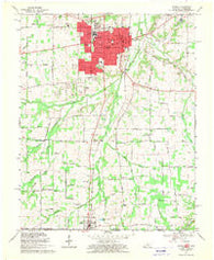 Murray Kentucky Historical topographic map, 1:24000 scale, 7.5 X 7.5 Minute, Year 1969