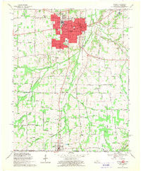 Murray Kentucky Historical topographic map, 1:24000 scale, 7.5 X 7.5 Minute, Year 1969