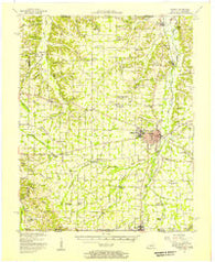 Murray Kentucky Historical topographic map, 1:62500 scale, 15 X 15 Minute, Year 1951