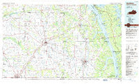 Murray Kentucky Historical topographic map, 1:100000 scale, 30 X 60 Minute, Year 1986
