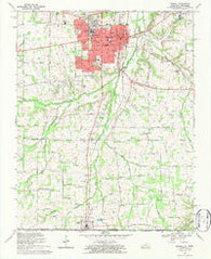 Murray Kentucky Historical topographic map, 1:24000 scale, 7.5 X 7.5 Minute, Year 1969