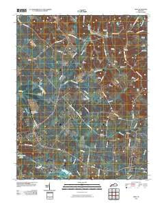 Nebo Kentucky Historical topographic map, 1:24000 scale, 7.5 X 7.5 Minute, Year 2010