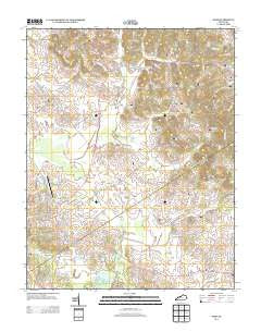 Nebo Kentucky Historical topographic map, 1:24000 scale, 7.5 X 7.5 Minute, Year 2013