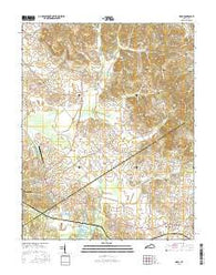 Nebo Kentucky Current topographic map, 1:24000 scale, 7.5 X 7.5 Minute, Year 2016