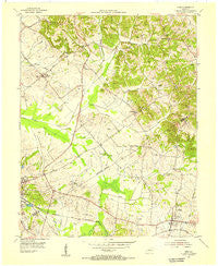 Nebo Kentucky Historical topographic map, 1:24000 scale, 7.5 X 7.5 Minute, Year 1954
