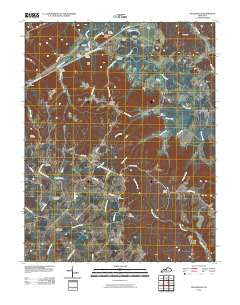 Nelsonville Kentucky Historical topographic map, 1:24000 scale, 7.5 X 7.5 Minute, Year 2010