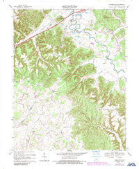 Nelsonville Kentucky Historical topographic map, 1:24000 scale, 7.5 X 7.5 Minute, Year 1967
