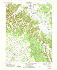 Nelsonville Kentucky Historical topographic map, 1:24000 scale, 7.5 X 7.5 Minute, Year 1967
