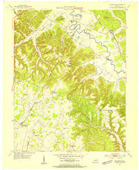 Nelsonville Kentucky Historical topographic map, 1:24000 scale, 7.5 X 7.5 Minute, Year 1953