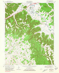 Nelsonville Kentucky Historical topographic map, 1:24000 scale, 7.5 X 7.5 Minute, Year 1967