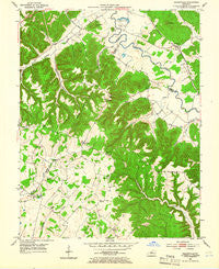Nelsonville Kentucky Historical topographic map, 1:24000 scale, 7.5 X 7.5 Minute, Year 1953