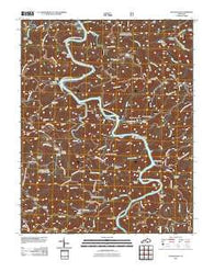 Nevelsville Kentucky Historical topographic map, 1:24000 scale, 7.5 X 7.5 Minute, Year 2010