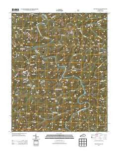 Nevelsville Kentucky Historical topographic map, 1:24000 scale, 7.5 X 7.5 Minute, Year 2013