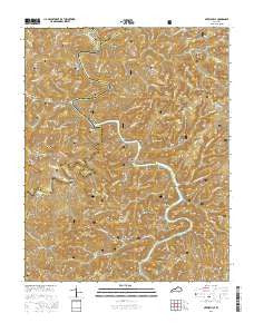 Nevelsville Kentucky Current topographic map, 1:24000 scale, 7.5 X 7.5 Minute, Year 2016