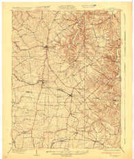 New Castle Kentucky Historical topographic map, 1:62500 scale, 15 X 15 Minute, Year 1932