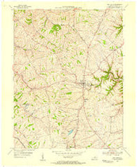 New Castle Kentucky Historical topographic map, 1:24000 scale, 7.5 X 7.5 Minute, Year 1954