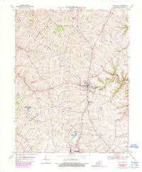 New Castle Kentucky Historical topographic map, 1:24000 scale, 7.5 X 7.5 Minute, Year 1954