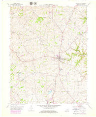 New Castle Kentucky Historical topographic map, 1:24000 scale, 7.5 X 7.5 Minute, Year 1954
