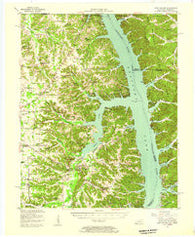 New Concord Kentucky Historical topographic map, 1:62500 scale, 15 X 15 Minute, Year 1955