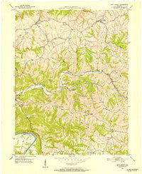 New Liberty Kentucky Historical topographic map, 1:24000 scale, 7.5 X 7.5 Minute, Year 1950