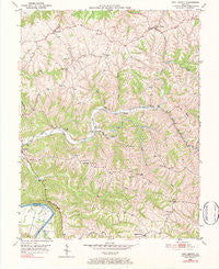 New Liberty Kentucky Historical topographic map, 1:24000 scale, 7.5 X 7.5 Minute, Year 1950