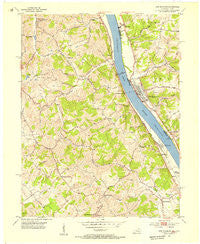 New Richmond Ohio Historical topographic map, 1:24000 scale, 7.5 X 7.5 Minute, Year 1953