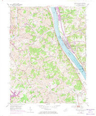 New Richmond Ohio Historical topographic map, 1:24000 scale, 7.5 X 7.5 Minute, Year 1953