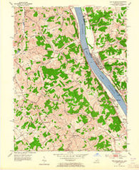 New Richmond Ohio Historical topographic map, 1:24000 scale, 7.5 X 7.5 Minute, Year 1953