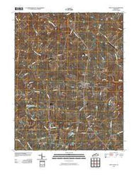 New Castle Kentucky Historical topographic map, 1:24000 scale, 7.5 X 7.5 Minute, Year 2010