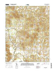 New Haven Kentucky Current topographic map, 1:24000 scale, 7.5 X 7.5 Minute, Year 2016