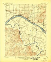 Newburg Indiana Historical topographic map, 1:62500 scale, 15 X 15 Minute, Year 1905