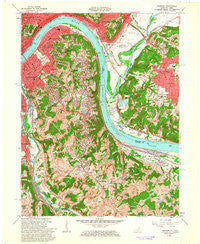 Newport Kentucky Historical topographic map, 1:24000 scale, 7.5 X 7.5 Minute, Year 1961