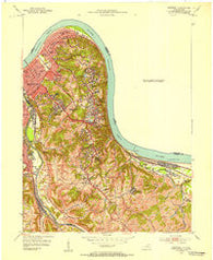 Newport Kentucky Historical topographic map, 1:24000 scale, 7.5 X 7.5 Minute, Year 1952