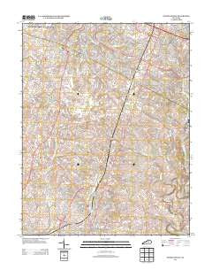 Nicholasville Kentucky Historical topographic map, 1:24000 scale, 7.5 X 7.5 Minute, Year 2013