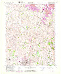 Nicholasville Kentucky Historical topographic map, 1:24000 scale, 7.5 X 7.5 Minute, Year 1965