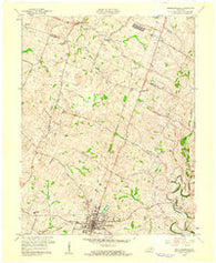 Nicholasville Kentucky Historical topographic map, 1:24000 scale, 7.5 X 7.5 Minute, Year 1959