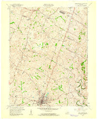 Nicholasville Kentucky Historical topographic map, 1:24000 scale, 7.5 X 7.5 Minute, Year 1959
