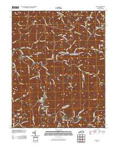 Noble Kentucky Historical topographic map, 1:24000 scale, 7.5 X 7.5 Minute, Year 2010