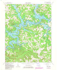 Nolin Lake Kentucky Historical topographic map, 1:24000 scale, 7.5 X 7.5 Minute, Year 1966