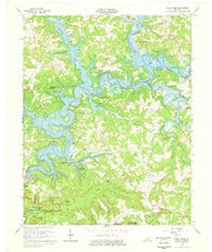Nolin Lake Kentucky Historical topographic map, 1:24000 scale, 7.5 X 7.5 Minute, Year 1966