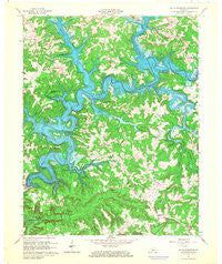 Nolin Reservoir Kentucky Historical topographic map, 1:24000 scale, 7.5 X 7.5 Minute, Year 1966